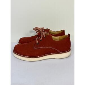 Samuel Hubbard "Hubbard Free" Suede Oxford Shoes Mens 9 Rust Red